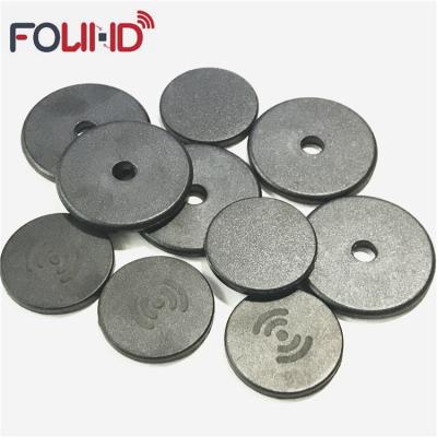 China PPS Circle 30MM Project Waterproof / Waterproof Anti Use Industry Rugged NFC Metal Tag With Laser Printing for sale