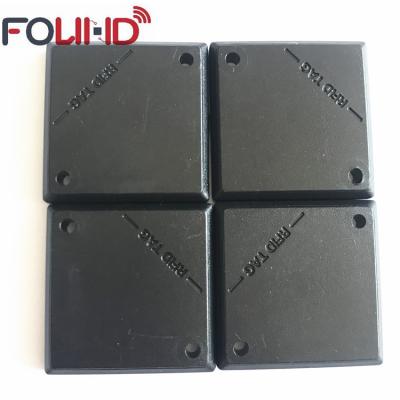 China Waterproof / Weatherproof Protection IP68 Industry Use High Temperature Resistance 25X25mm Square Nfc PPS Solid Black Tag for sale