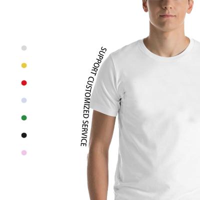 China Wholesale Anti-Wrinkle Men Short Sleeve Cotton PlainTtshirts Custom White T-shirt Mens T-Shirts For Men for sale