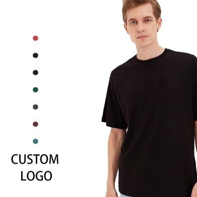 China Wholesale Custom Short Sleeve Anti-Wrinkle Plain Cotton Men's T-shirt 100% Men's T-shirts Oversized T-shirt for sale