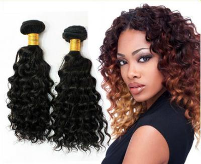 China extensiones peruanas del pelo de la Virgen profunda de la onda del color 1B/pelo natural peruano virginal de la onda en venta