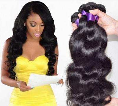 China Fashion 6A 100% Peruvian Virgin Hair Straight Peruvian Hair Bundles Black 18 Inch for sale