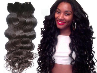 China 6a Grade Brazilian Hair Weave Natural Black , Funmi Human Hair for sale