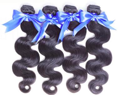 China Extensiones profundas naturales del cabello humano de la onda de la belleza, pelo durable del grado 8A en venta