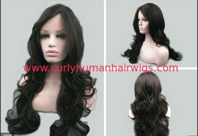 China 7A Black Deep Wave Natural Human Hair Wigs No Shedding No Tangle for sale