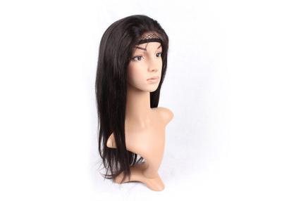 China Laço reto de seda Front Wigs do cabelo humano, cabelo humano brasileiro de 100% à venda