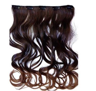 China Silky Korea Clip In Synthetic Hair Extensions Heat Resistant Natural Looking for sale