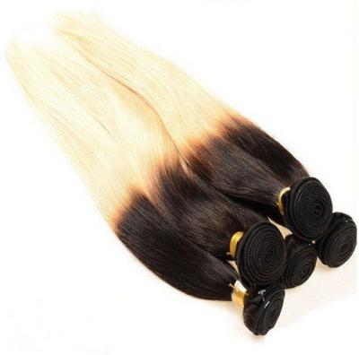 China Weiche glatte bunte Ombre-Haar-Erweiterungen, 12 - 30 Zoll gerader Remy Hair Weave zu verkaufen