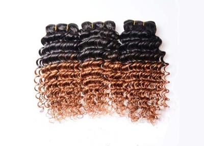 China Onda profunda dois Tone Ombre Hair Extensions 1b/30 do cabelo brasileiro do Virgin de Ombre à venda