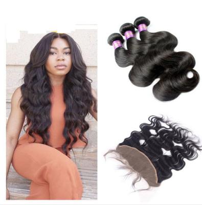 China 13'' X 4'' Ear To Ear Lace Top Closure Virgin Hair / Silky Straight Human Hair for sale