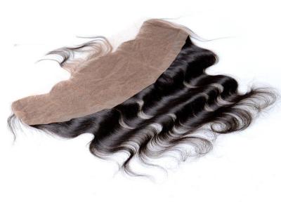 China 7A Grade Swiss Lace Front Weave Closure Human Hair Medium Brown for sale