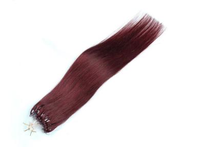 China Natural Color Micro Ring Cambodian Virgin Hair , Silky Remy Straight Hair Weave for sale