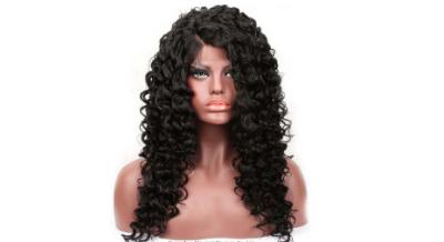 Cina Pizzo riccio brasiliano naturale Front Wigs dei capelli umani della parrucca del pizzo svizzero di HD 360 in vendita