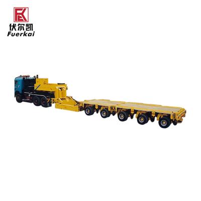 China Multi-axle Low Bed Boy Carrier SPMT Gooseneck Modular Trailer Truck Lowbed Semi Trailer for sale