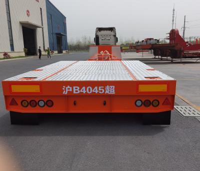 China Hot Sale 3 Axles Truck Trailer Air Suspension Lowbed Platform Semi Trailer Precision Instrument Carrier for sale