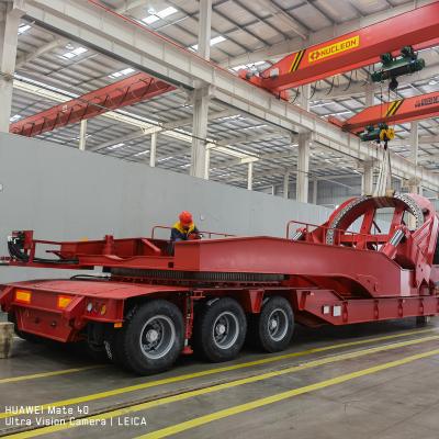 China Special Truck Trailer Vehicle 3 Axle Wind Turbines Turbine Blade Carrier Trailer For 62M Wind Power Equipment for sale