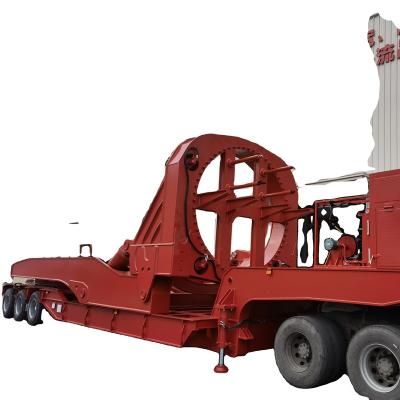 China Special Truck Trailer Vehicle 3 Axle Wind Turbines Turbine Blade Carrier Trailer For 62M Wind Power Equipment for sale