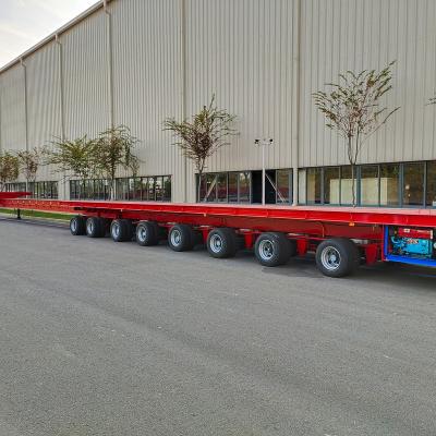 China Truck Trailer 20M+12M Power Turbines Extendable Platform Wind Turbine Blade Haul Semi Trailer For 60M Equipment for sale