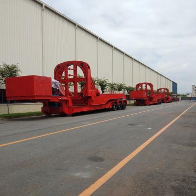 China Hydraulic Semi Truck Trailer 3 Axles Suspension Wind Power Blade Carrier Trailer for sale