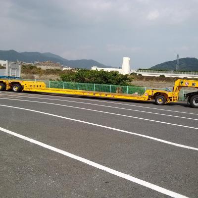 China Factory Price Goose Neck 10 Ton Machinery Gooseneck Flatbed Semi Truck Trailer Factory Price Australia Military Sale Trailer for sale