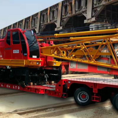 China Brand New Axle Flatbed Semi Trailer 2 Axle Gooseneck Low Platform Semi Truck Trailer 5M Long Loading Extendable for sale