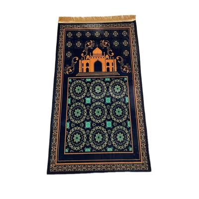 China Stain Resistant New Type Ethnic Style Luxury Prayer Mat Muslim Carpet Prayer Mats Non-Slip Softly for sale