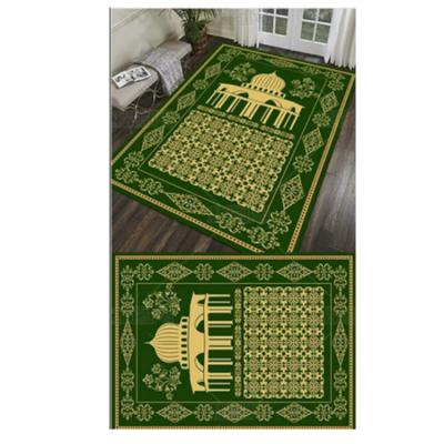 China Stain Resistant Durable 80*120cm Prayer Carpet Cover Islam Muslim Rectangular Prayer Mat for sale