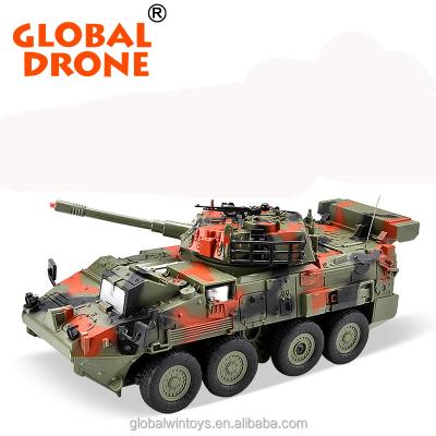 China RC Model Metal Tank Car Chassis All Metal Tank Truck Big Load Track Car With Noise for sale