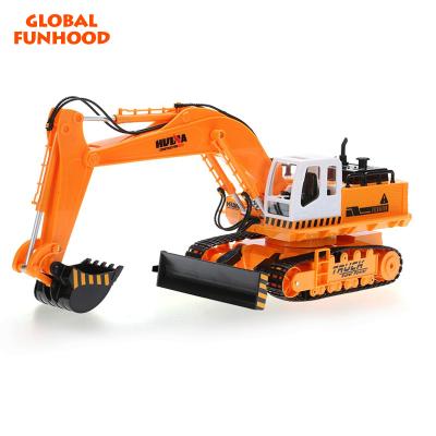 China RC model Hot sales huina toys 1310 2.4Ghz 11CH engineering rc excavator juguetes excavadora for kids for sale