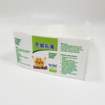 China OEM Customized PP Full Color Sticker Printing Design Voucher Medical Label On Rolls Or Sheets for sale