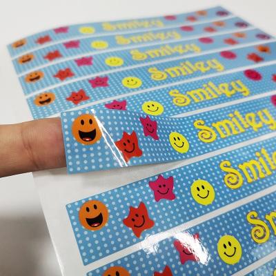 China Customized Colorful Designed Paper PVC PE BOPP PP PU Brand Label Cartoon Sticker for sale