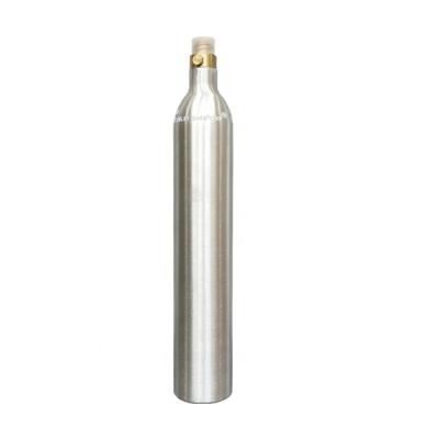 China 0.6l CO2 Cylinder Filled with CO2 Gas 425g 450g 60L Soda Water Soda CO2 Gas Cylinder, 0.6L Seamless Aluminum CO2 Gas Cylinder for Soda Maker Machine for sale