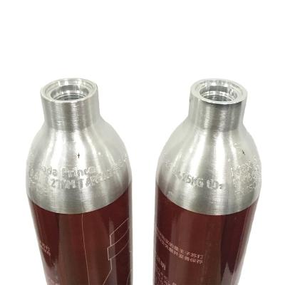 China SODA MAKER 0.6L 150Bar 15MPa 420g 425g Aluminum CO2 Cylinder For Soda Beverage Stream Club Maker Prince 60L Water for sale