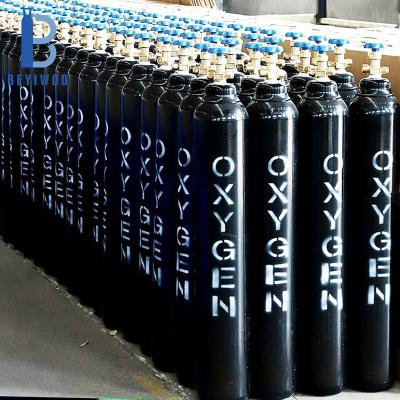 China High Pressure Device ISO9809-3 40L 6m3 Standard Seamless Steel Oxygen Gas Cylinder Quality Oxygen Cylinder Medical/Industrial Medical Gas Equipment for sale