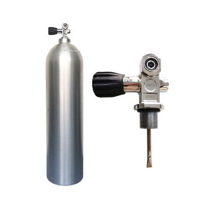 China Portable Aluminum Gas O2 Diving Equipment 200bar 3000psi 12L Gas Tanks Oxygen With YOKE/DIN Valve for sale