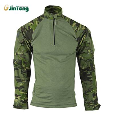 China Anti-Static Cotton Men's Response Tactical Army Camouflage Camouflage Long Sleeve Combat Frog Military Uniform Suit for sale