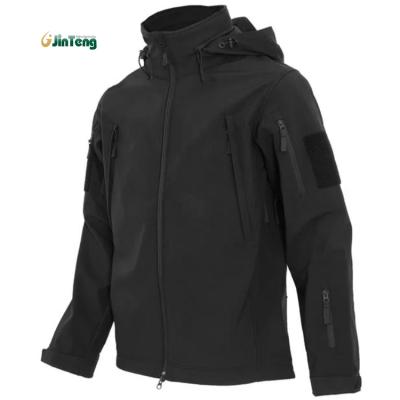 China Wholesale Breathable Black Tactical Jacket Logo Custom Military Softshell Jacket Safety Softshell Jacket for sale