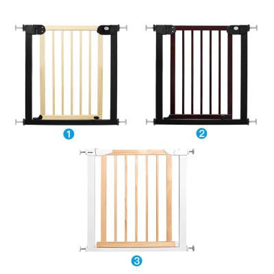 China No Damage To The Wall ChockChick Bracing Pressure Mount Metal Baby Stair Gate For Child for sale