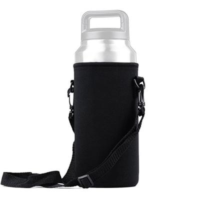 China Custom Insulated Neoprene Water Bottle Holder Carrier Sleeve Water Bottle Sling Bag for sale