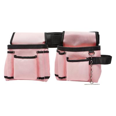 China Electrician's/Carpenter's tools/OEM etc. Welcomed Durable Pink Adjustable Waist Bag Tool Belt For Women for sale