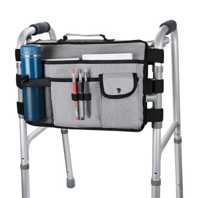 China OEM Waterproof Multifunctional Wheelchair Folding Walker Bag Organizer Pouch Tote for sale