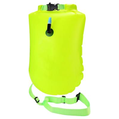 China Beach High Visibility PVC Safety Inflatable Float Swim Buoy Waterproof Bag for sale