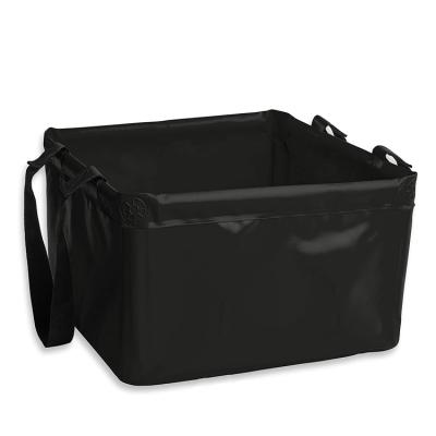 China Customized Waterproof Foldable Camping Wash Bucket Sustainable Outdoor Tarpaulin for sale