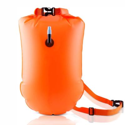 China Safety Bright Color Waterproof Inflatable Swim Beach Float Bouy Dry Bag for sale