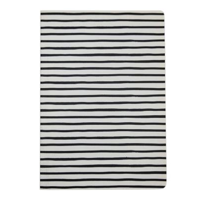 China Printed Black And White Stripe A4 Notebook With Paper Cover Spiral Notebook for sale