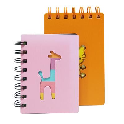 China Mini A6 Spiral Cute Spiral Children's Journal Notebooks PVC Coating for sale