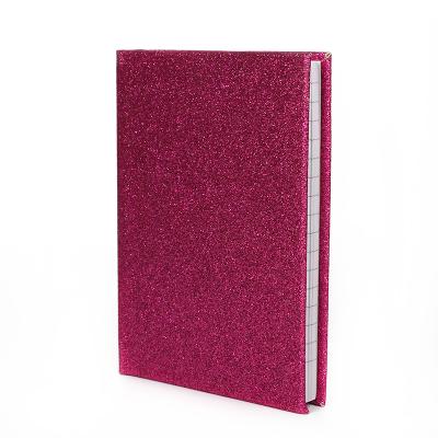 China Custom Glossy Hardcover Glitter Printing PVC Hardcover Book Favor Gift Mini Notepad Notebook for sale