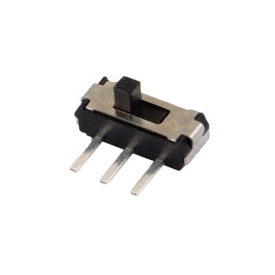 China PA66 MSK-12D19 MINI Slide Switch 1P2T SPDT Micro Insertion 3 Pin Side Changeover Mini Slide Contacts for sale