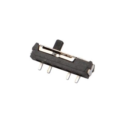 China PA66 MSS-24D18 MINI Sliding Contact 2P3T SMD SMT 4 Pin 3 Position Side Slide Switch Mini Micro Slide Contacts for sale