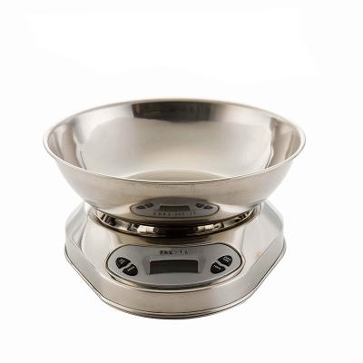 China With Tray Stainless Steel Digital Multifunctional Diet Kitchen Food Scale With Bowl for sale